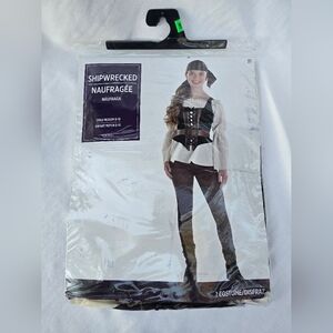 Shipwrecked Costume with Brown and Black Accents